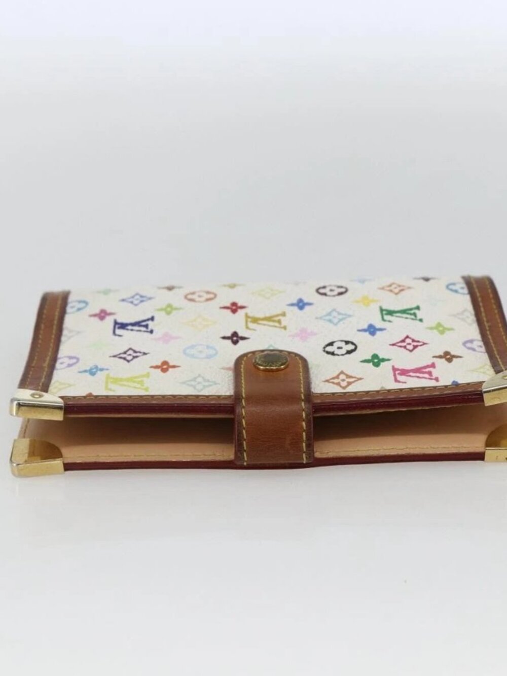 LOUIS VUITTON Multicolor Agenda PM Day Planner Cover White R21074 LV Auth 170796 - Picture 3 of 16